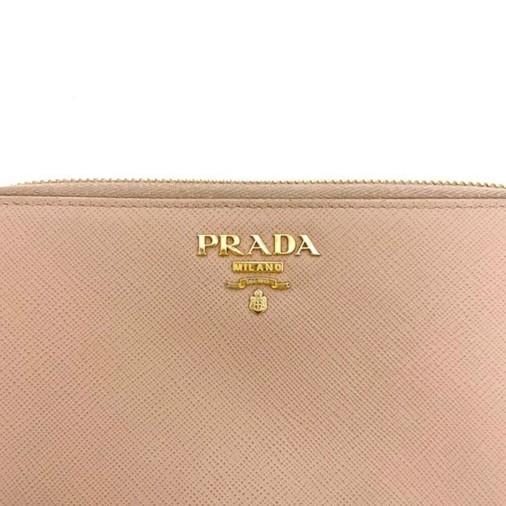 Prada Round Zipper Long Wallet Beige 1 Ml506 Wallet - Picture 6 of 10